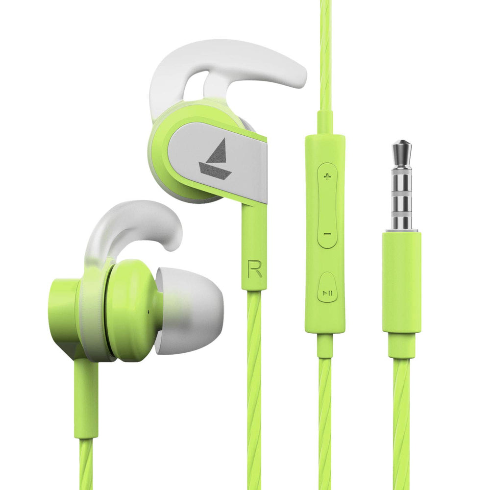 boAt Bassheads 242 in Ear Wired Earphones with Mic(Spirit Lime)