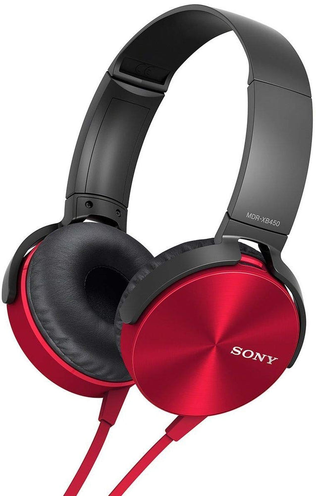 Sony MDR-XB450 On-Ear EXTRA BASS Headphones (RED)