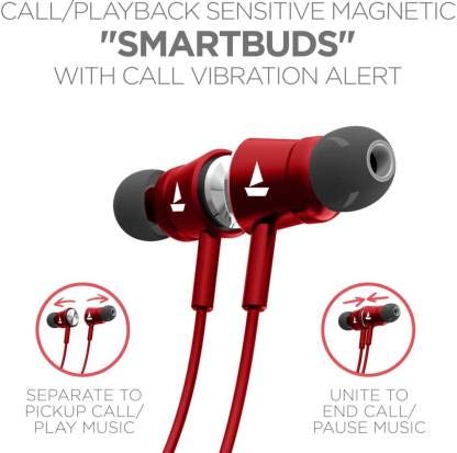 boAt Rockerz 275v2 Wireless Bluetooth Headset (RED )