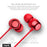 HAVIT Bluetooth Headphones 5.0, IPX5 Sweatproof Stereo Sound (i39, Red)