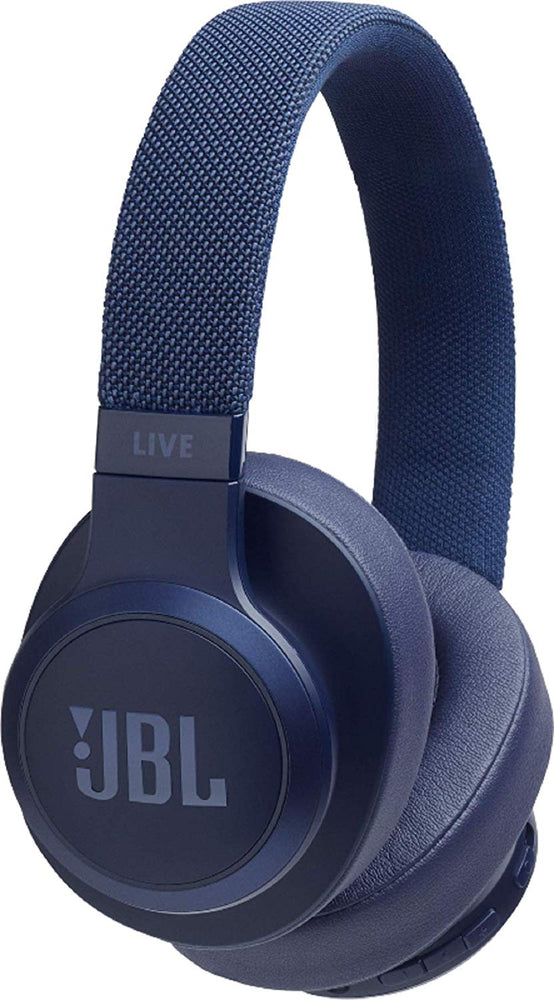 JBL Live 500BT Wireless Over-Ear Voice Enabled Headphones with Alexa (Blue)