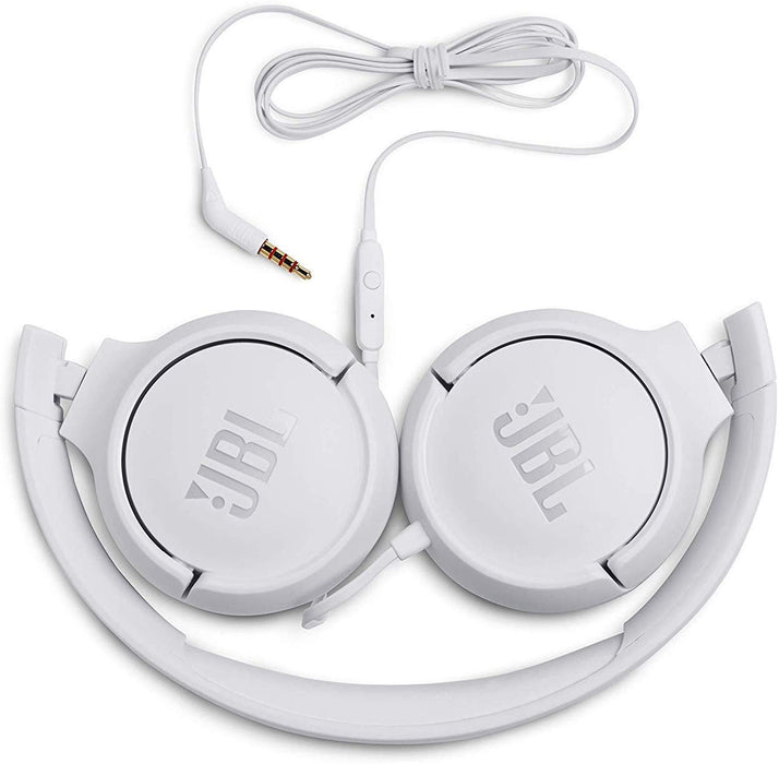 JBL Tune 500 Powerful Bass On-Ear Headphones with Mic