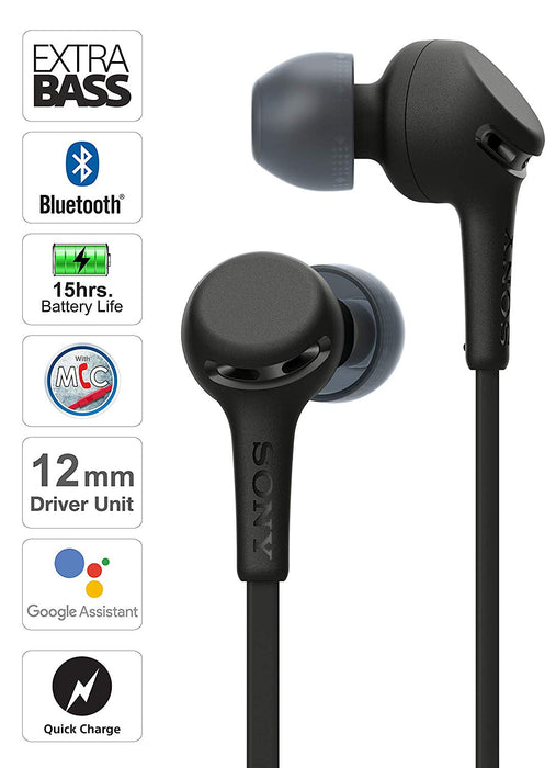Sony WI-XB400 Wireless Extra Bass in-Ear Headphones with 15 Hours Battery Life (Black)