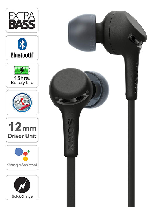 Sony WI-XB400 Wireless Extra Bass in-Ear Headphones with 15 Hours Battery Life (Black)